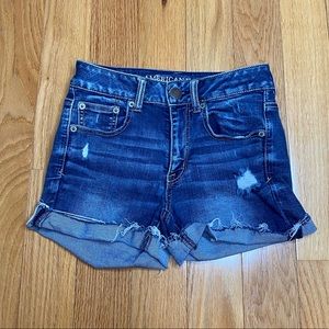 American Eagle Distressed denim shorts